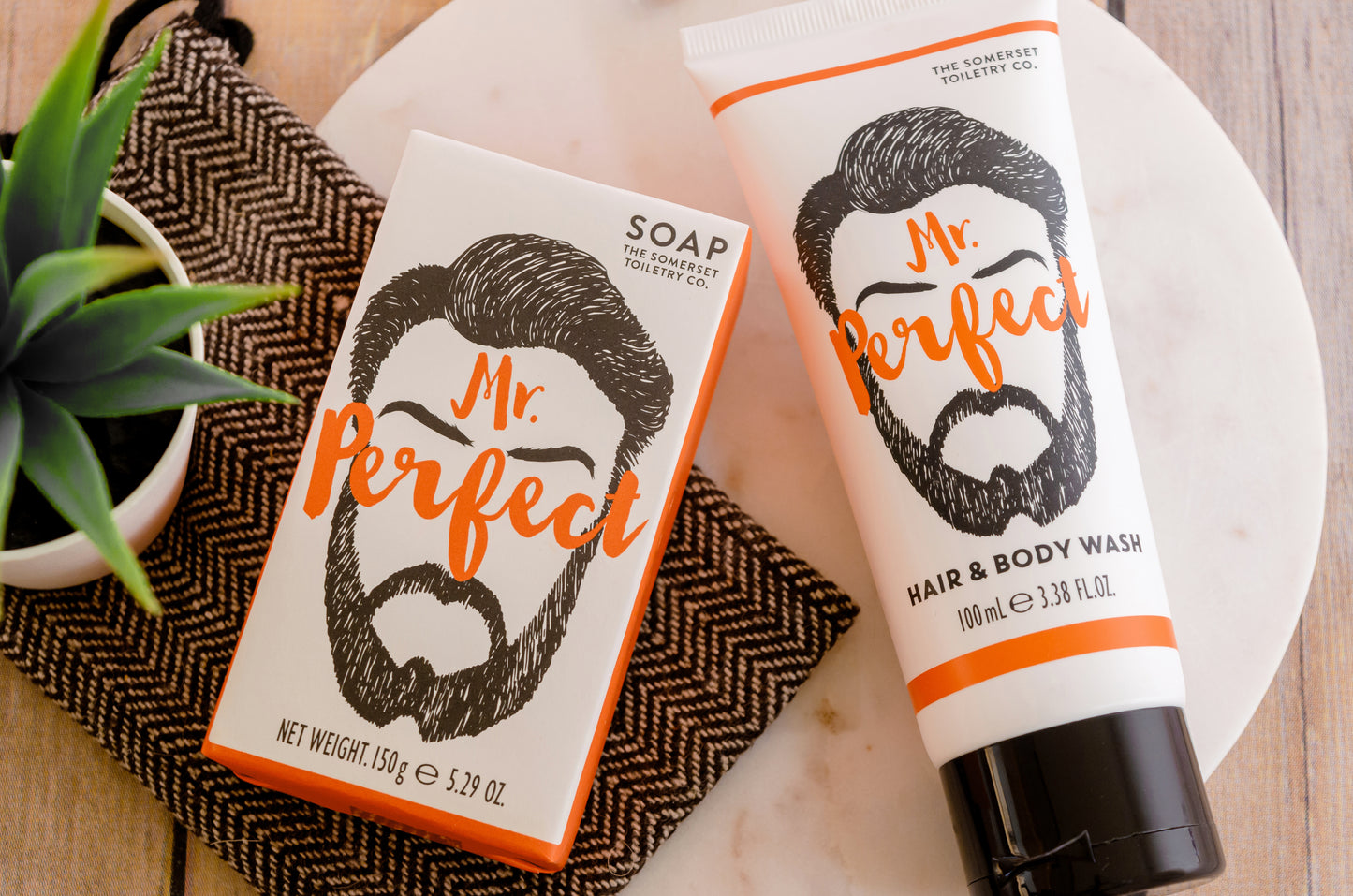 Mr Perfect Soap & Body Wash Gift Set – Spearmint and Patchouli